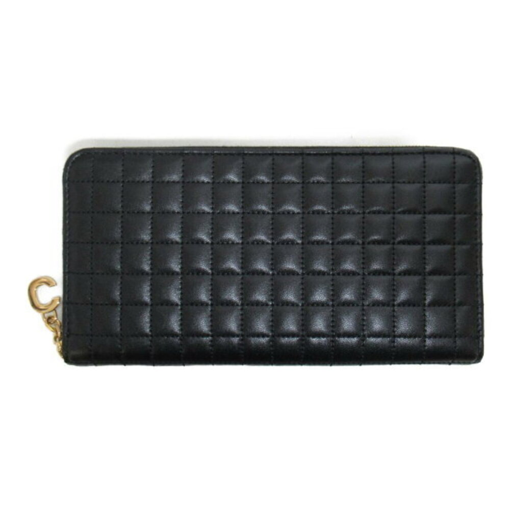 Celine long leather round wallet black - Picture 2 of 10